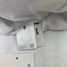 Load image into Gallery viewer, unisex Target, white cotton school skivvy top, NEW, size 6,  