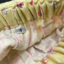 Load image into Gallery viewer, Girls yellow, flannel cotton pyjamas, birds, EUC, size 4,  