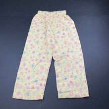 Load image into Gallery viewer, Girls yellow, flannel cotton pyjamas, birds, EUC, size 4,  