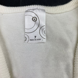 Girls Target, knitted cotton cardigan / sweater, EUC, size 7,  