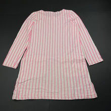 Load image into Gallery viewer, Girls Bonds, pink stripe cotton long sleeve dress, FUC, size 5, L: 55cm