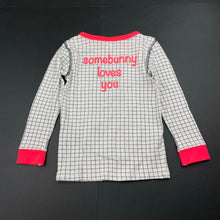 Load image into Gallery viewer, Girls Cotton On, cotton long sleeve pyjama top, rabbit, EUC, size 3,  