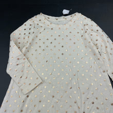 Load image into Gallery viewer, Girls Kids &amp; Co, gold spot cotton long sleeve dress, NEW, size 2, L: 46cm