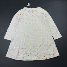Load image into Gallery viewer, Girls Kids &amp; Co, gold spot cotton long sleeve dress, NEW, size 2, L: 46cm