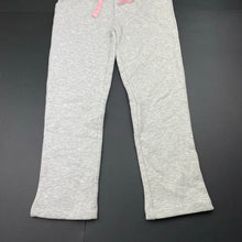 Load image into Gallery viewer, Girls Target, grey marle fleece lined track pants, elasticated, Inside leg: 47cm, EUC, size 5,  