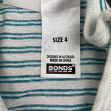 Load image into Gallery viewer, unisex Bonds, striped cotton long sleeve t-shirt / top, EUC, size 4,  