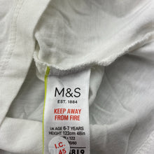Load image into Gallery viewer, Girls M&amp;S, cotton long sleeve top, EUC, size 6-7,  