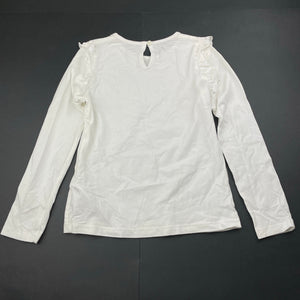 Girls M&S, cotton long sleeve top, EUC, size 6-7,  