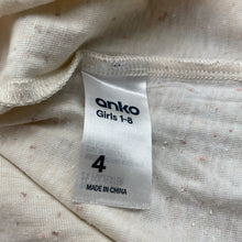 Load image into Gallery viewer, Girls Anko, oatmeal marle t-shirt / top, NEW, size 4,  