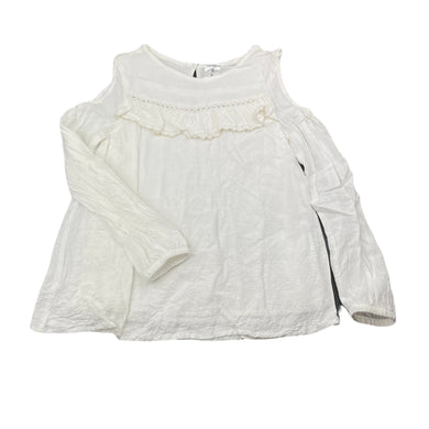 Girls Target, cotton lined open-shoulder long sleeve top, EUC, size 6,  