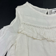 Load image into Gallery viewer, Girls Target, cotton lined open-shoulder long sleeve top, EUC, size 6,  