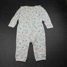 Load image into Gallery viewer, Girls Lullaby Peacocks, floral romper / jumpsuit, NEW, size 1,  