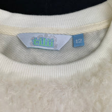 Load image into Gallery viewer, Girls Tilii, soft feel faux fur fleece sweater / jumper, EUC, size 12,  