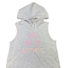 Load image into Gallery viewer, Girls Elite Action Sports, fleece lined sleeveless hoodie sweater, EUC, size 10,  