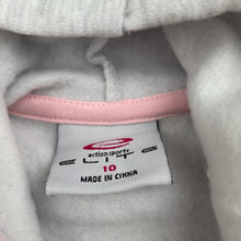 Load image into Gallery viewer, Girls Elite Action Sports, fleece lined sleeveless hoodie sweater, EUC, size 10,  