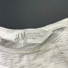 Load image into Gallery viewer, Girls H&amp;M, tie front long sleeve top, butterflies, light mark cuff, FUC, size 2,  