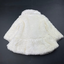 Load image into Gallery viewer, Girls Target, lined cream faux fur jacket/coat, GUC, size 0,  