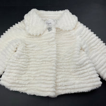 Load image into Gallery viewer, Girls Origami, lined faux fur jacket / coat, EUC, size 6,  