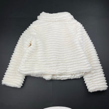 Load image into Gallery viewer, Girls Origami, lined faux fur jacket / coat, EUC, size 6,  
