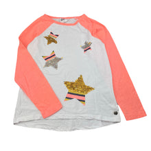 Load image into Gallery viewer, Girls Eve's Sister, cotton long sleeve top, sequin stars, GUC, size 10,  