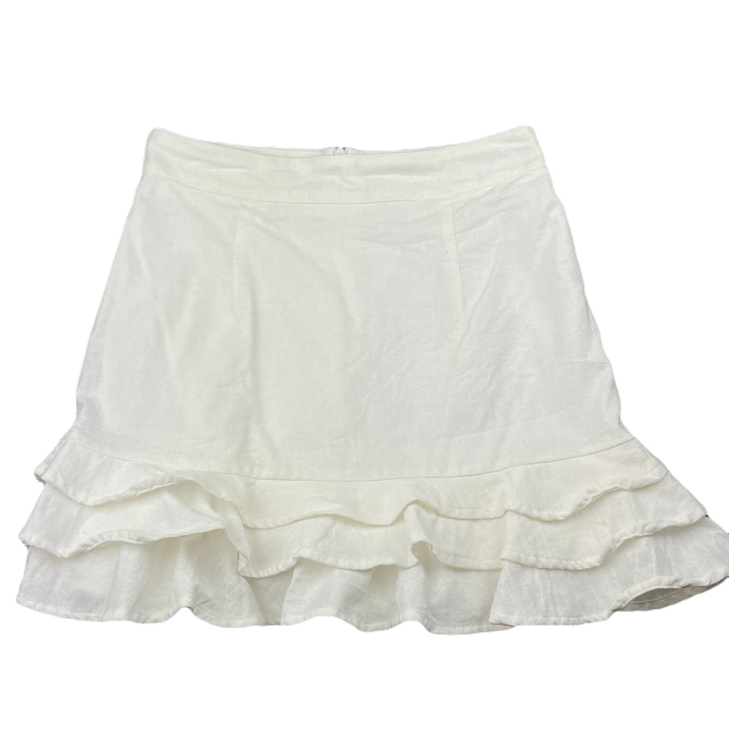 Girls My Girl, lined linen/cotton skirt, L: 36cm, W: 31cm across, FUC, size 8,  