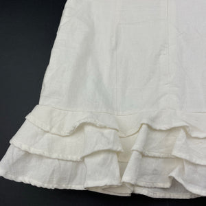 Girls My Girl, lined linen/cotton skirt, L: 36cm, W: 31cm across, FUC, size 8,  