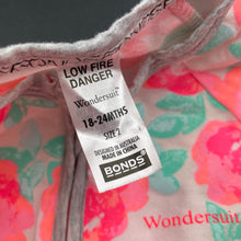 Load image into Gallery viewer, Girls Bonds, floral zip wondersuit / zippy / romper, EUC, size 2,  