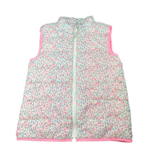 Load image into Gallery viewer, Girls Target, floral puffer vest / sleeveless jacket, GUC, size 5,  