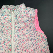 Load image into Gallery viewer, Girls Target, floral puffer vest / sleeveless jacket, GUC, size 5,  