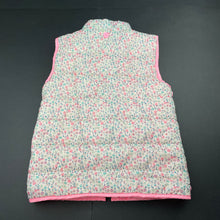 Load image into Gallery viewer, Girls Target, floral puffer vest / sleeveless jacket, GUC, size 5,  