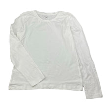 Load image into Gallery viewer, Girls Favourites, white organic cotton long sleeve top, EUC, size 12,  