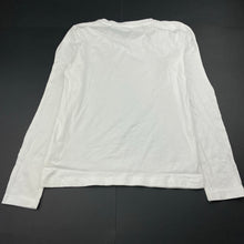 Load image into Gallery viewer, Girls Favourites, white organic cotton long sleeve top, EUC, size 12,  