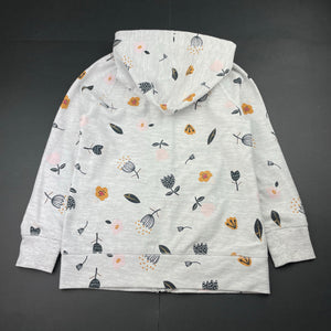 Girls Anko, floral lightweight zip hoodie sweater, GUC, size 8,  
