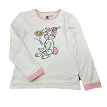 Load image into Gallery viewer, Girls Cotton On, stretchy long sleeve pyjama top, rabbit, FUC, size 10,  