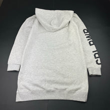 Load image into Gallery viewer, Girls B Collection, fleece lined hoodie sweater dress, EUC, size 12, L: 67cm at front