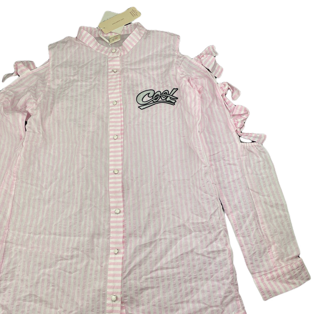 Girls Pafim, pink stripe lightweight shirt / top, NEW, size 14,  