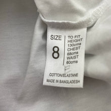 Load image into Gallery viewer, Girls Miss Understood, white stretchy long sleeve top, NEW, size 8,  