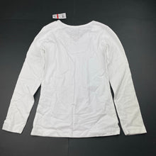 Load image into Gallery viewer, Girls Miss Understood, white stretchy long sleeve top, NEW, size 8,  