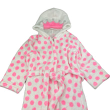 Load image into Gallery viewer, Girls Cotton On, soft fleece dressing gown / bath robe, L: 64cm, GUC, size 5-6,  