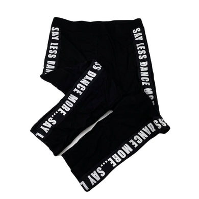 Girls Bardot Junior, black cropped leggings, elasticated, Inside leg: 44cm, GUC, size 10,  