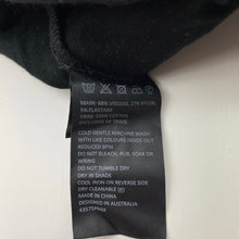 Load image into Gallery viewer, Girls Bardot Junior, black cropped leggings, elasticated, Inside leg: 44cm, GUC, size 10,  