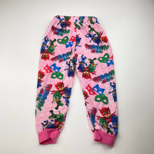 Load image into Gallery viewer, Girls Lion, PJ Masks lightweight pyjama pants, EUC, size 2,  