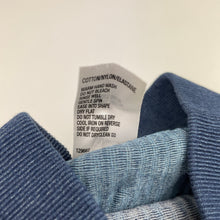 Load image into Gallery viewer, Girls H&amp;T, blue ribbed leggings, elasticated, FUC, size 4,  