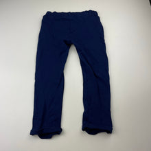 Load image into Gallery viewer, Girls Pumpkin Patch, blue stretchy pants, elasticated, Inside leg: 35cm, GUC, size 3,  