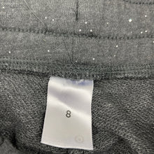 Load image into Gallery viewer, Girls Target, grey &amp; silver glitter casual pants, elasticated, Inside leg: 52cm, EUC, size 8,  