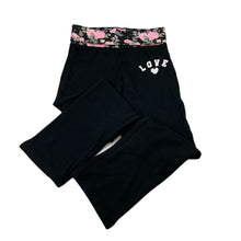 Load image into Gallery viewer, Girls B&amp;L, black stretchy casual pants, elasticated, Inside leg: 51.5cm, EUC, size 7,  