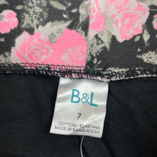 Load image into Gallery viewer, Girls B&amp;L, black stretchy casual pants, elasticated, Inside leg: 51.5cm, EUC, size 7,  
