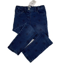 Load image into Gallery viewer, Girls H&amp;T, blue stretch denim jeans, adjustable, Inside leg: 46cm, NEW, size 5,  