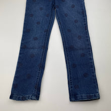 Load image into Gallery viewer, Girls H&amp;T, blue stretch denim jeans, adjustable, Inside leg: 46cm, NEW, size 5,  
