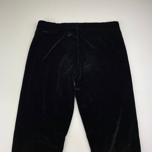 Girls All 4 Me, black velvet leggings, elasticated, Inside leg: 60cm, EUC, size 10,  